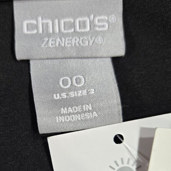 Chico's NWT Zenergy UPF 50 Black Side Pleat Sport Dress Pockets Outdoors Golf - Picture 8 of 9